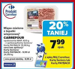 Carrefour Market Mięso mielone z łopatki wieprzowej oferta