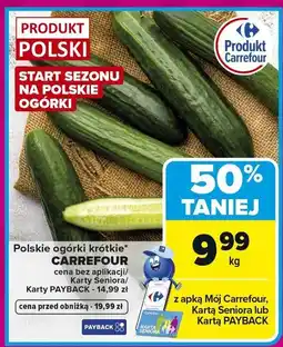 Carrefour Market Ogórki krótkie polskie Carrefour oferta