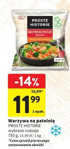 Intermarche Warzywa na patelnię PROSTE HISTORIE wybrane rodzaje oferta