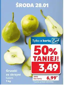 Kaufland Gruszki ze skrzyni luzem oferta