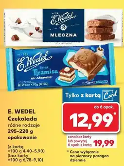 Kaufland Czekolada różne rodzaje oferta