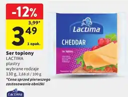 Intermarche Ser topiony LACTIMA plastry wybrane rodzaje oferta