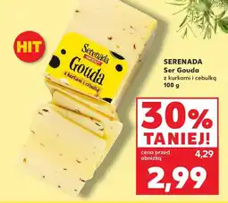 Kaufland Ser Gouda z kurkami i cebulką oferta