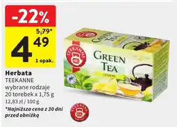 Intermarche Herbata TEEKANNE wybrane rodzaje oferta