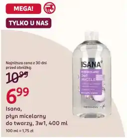 Rossmann Isana, płyn micelarny do twarzy, 3w1 oferta