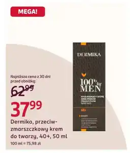Rossmann Dermika, przeciwzmarszczkowy krem do twarzy, 40+ oferta