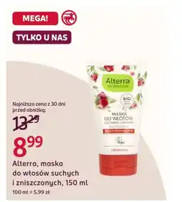Rossmann Alterra, maska do włosów suchych i zniszczonych oferta