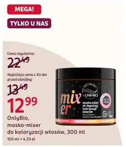 Rossmann OnlyBio, maska-mixer do koloryzacji włosów oferta