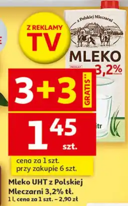 Auchan Mleko UHT z Polskiej Mleczarni 3,2% oferta