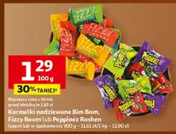 Auchan Cukierki nadziewane Bim Bom, Fizzy Boom lub Peppinezz Roshen luzem oferta