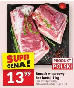 Twój Market Boczek wieprzowy bez kości oferta