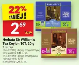 Twój Market Herbata Sir William's Tea Ceylon 10T oferta
