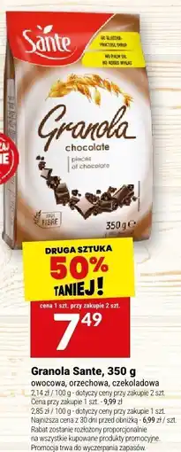 Twój Market Granola Sante, 350 g owocowa, orzechowa, czekoladowa oferta