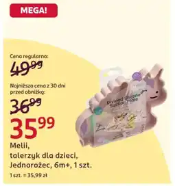 Rossmann Melii, talerzyk dla dzieci, Jednorożec, 6m+ oferta