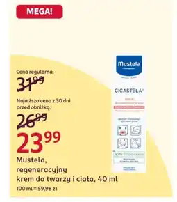 Rossmann Mustela, regeneracyjny krem do twarzy i ciała oferta