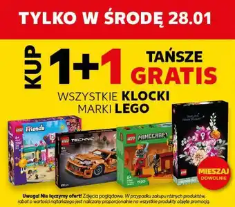 Wszystkie klocki marki LEGO (promocja 1+1 gratis)
