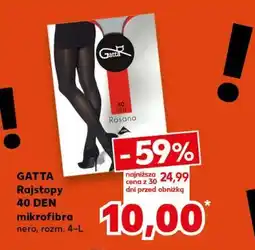 Kaufland GATTA Rajstopy 40 DEN mikrofibra oferta