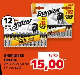 Kaufland ENERGIZER Baterie AP12 AAA lub AA (12 sztuk) oferta