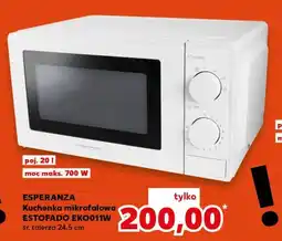 Kaufland ESPERANZA Kuchenka mikrofalowa ESTOFADO EKO111W oferta