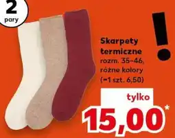 Kaufland Skarpety termiczne (2 pary, rozm. 35-46, różne kolory) oferta