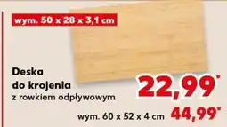 Kaufland Deska do krojenia z rowkiem odpływowym oferta