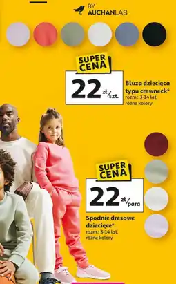 Auchan Bluza dziecięca typu crewneck oferta
