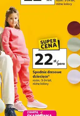 Auchan Spodnie dresowe dziecięce oferta