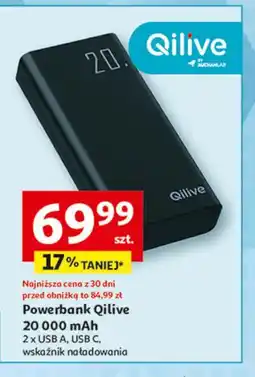Auchan Powerbank Qilive 20 000 mAh oferta