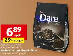 Auchan Wafelki w czekoladzie Dare oferta