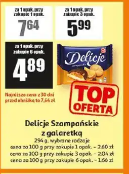 Auchan Delicje Szampańskie z galaretką oferta