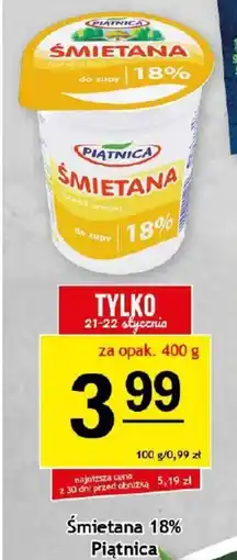 Gram Market Piątnica Smietana 18% oferta