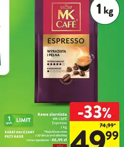Intermarche MK CAFÉ Kawa ziarnista Espresso oferta