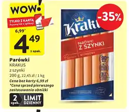 Intermarche Krakus Parówki z szynki oferta