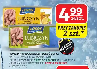 Tuńczyk w kawałkach łosoś ustka