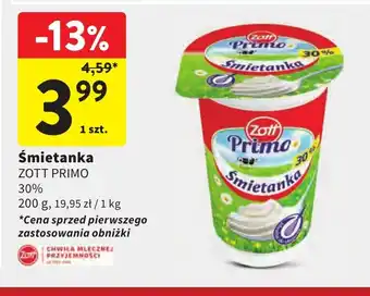 Intermarche Smietanka Zott Primo oferta