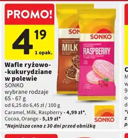 Intermarche Sonko Wafle ryżowo-kukurydziane oferta