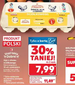 Kaufland Jaja z chowu ściółkowego klasa wagowa L 10 szt oferta