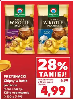 Kaufland PRZYSNACKI Chipsy w kotle prażone różne rodzaje oferta