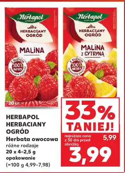 Kaufland HERBAPOL HERBACIANY OGRÓD Herbata owocowa różne rodzaje oferta