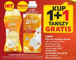 Kaufland Lenor Płyn do płukania tkanin / Perelki do prania oferta