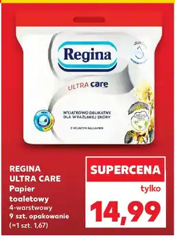 Kaufland Regina Ultra Care Papier toaletowy 4-warstwowy 9 szt oferta