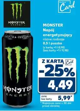Kaufland Monster Napój energetyzujący oferta