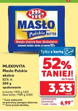 Kaufland MLEKOVITA Masło Polskie ekstra oferta