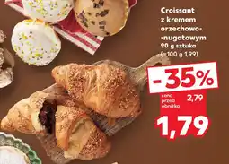 Kaufland Croissant z kremem orzechowo-nugatowym 90 g sztuka (~100 g 1,99) oferta
