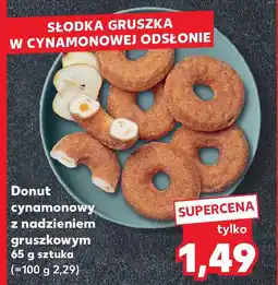 Kaufland Donut cynamonowy z nadzieniem gruszkowym oferta