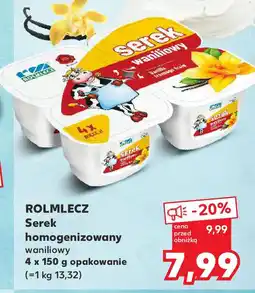 Kaufland Rolmlecz Serek homogenizowany waniliowy oferta