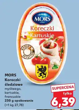 Kaufland MORS Koreczki śledziowe myśliwego, kartuskie, francuskie oferta
