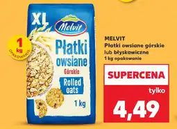 Kaufland Melvit Płatki owsiane górskie lub błyskawiczne oferta