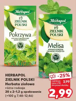 Kaufland Herbapol Zielnik Polski Herbatka ziołowa Pokrzywa/Melisa oferta
