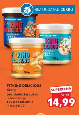 Kaufland FITKING DELICIOUS Krem bez dodatku cukru oferta